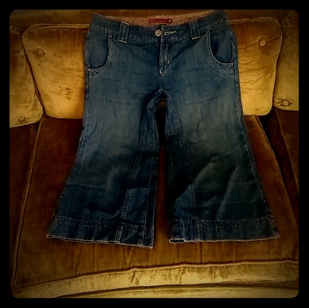 Denim Cropped Pants